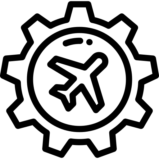 Aircraft flying in the sky against a black background.